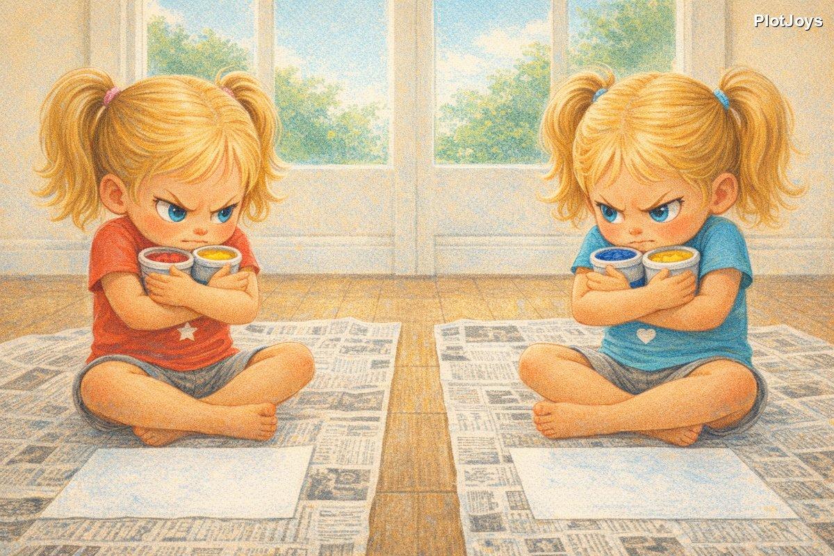 Ava and Zoe on spread 2 — the same two girls as on the first page