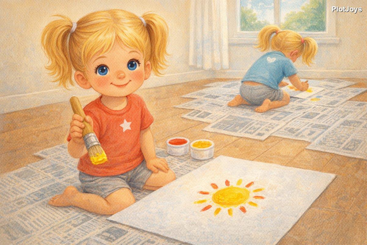 Ava and Zoe on spread 3 — the same two girls as on the first page